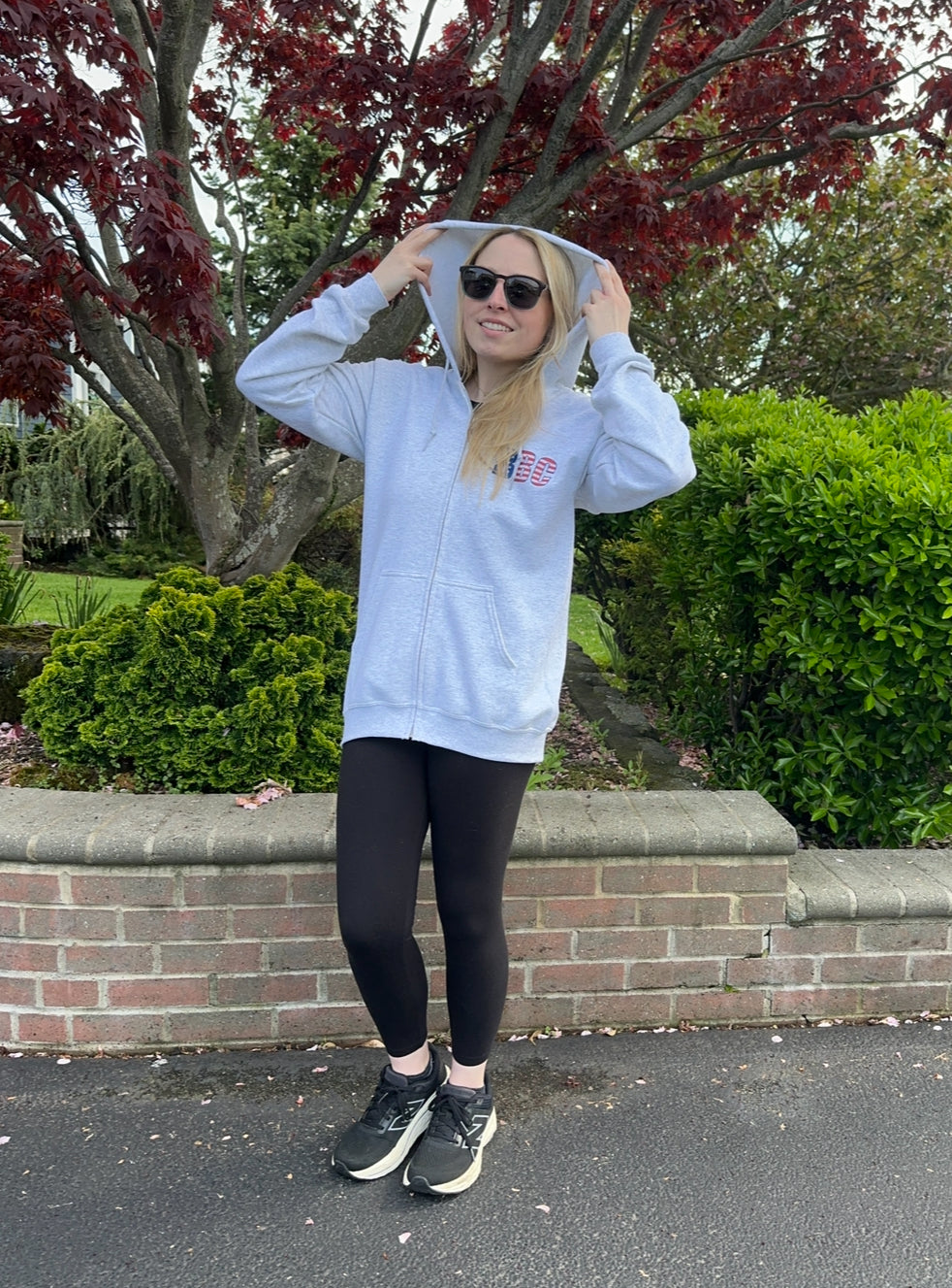 Fourth of July | Grey Zip Up Hoodie | ADULT (PRE-ORDER)