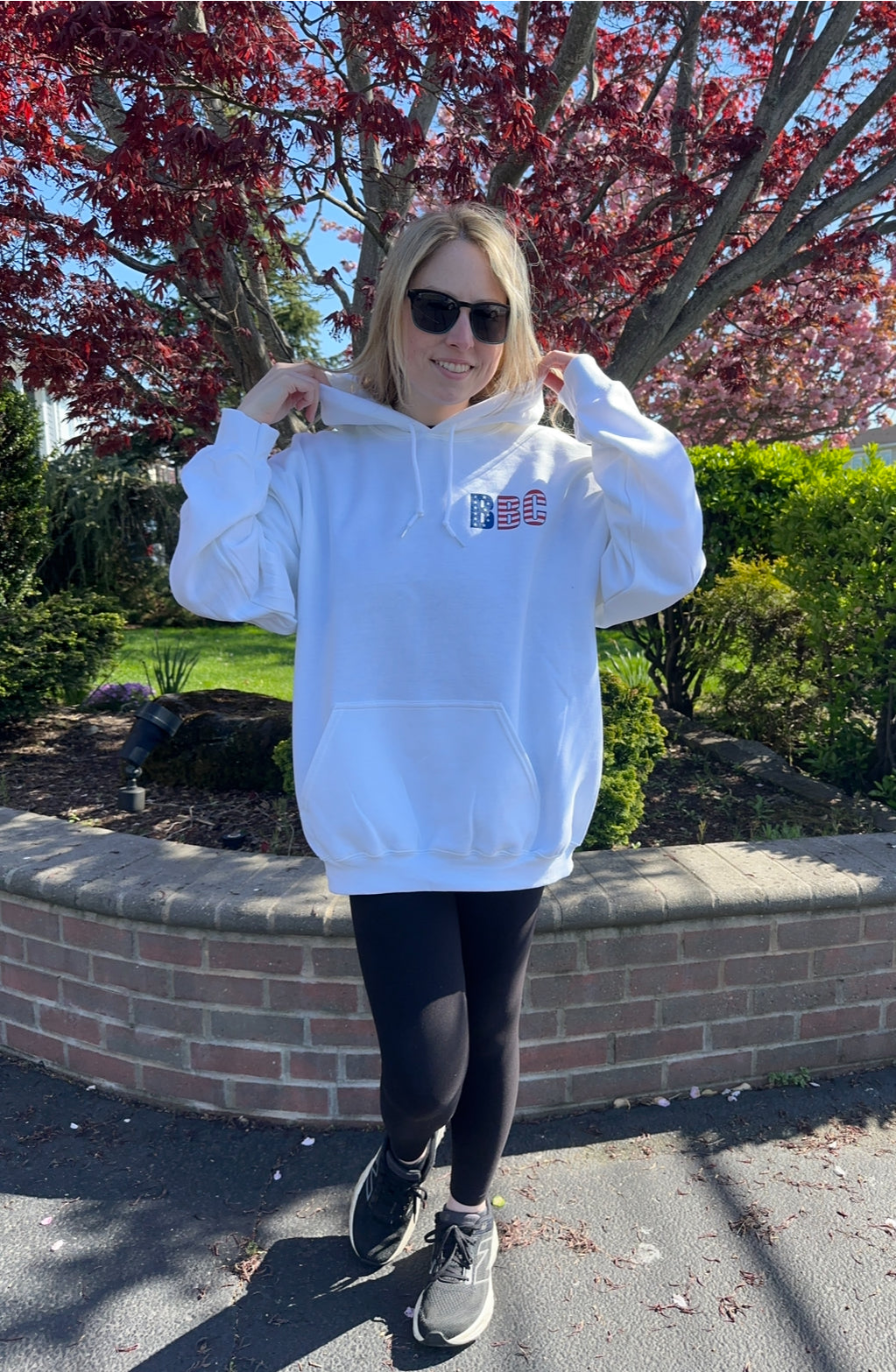 Fourth of July | White Pullover Hoodie | ADULT (PRE-ORDER)